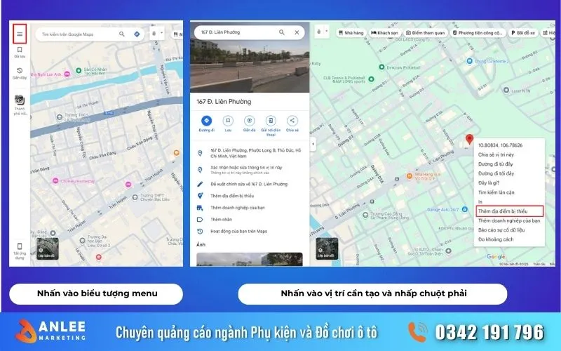 Cách tạo địa điểm trên google maps cho ngành phụ kiện ô tô 17 Tạo doanh nghiệp trên google map trên máy tính