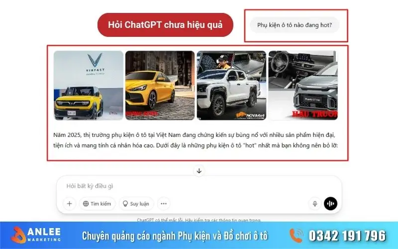 Cách hỏi Chat GPT chung chung và không cụ thể nên khó nhận được kết quả chính xác