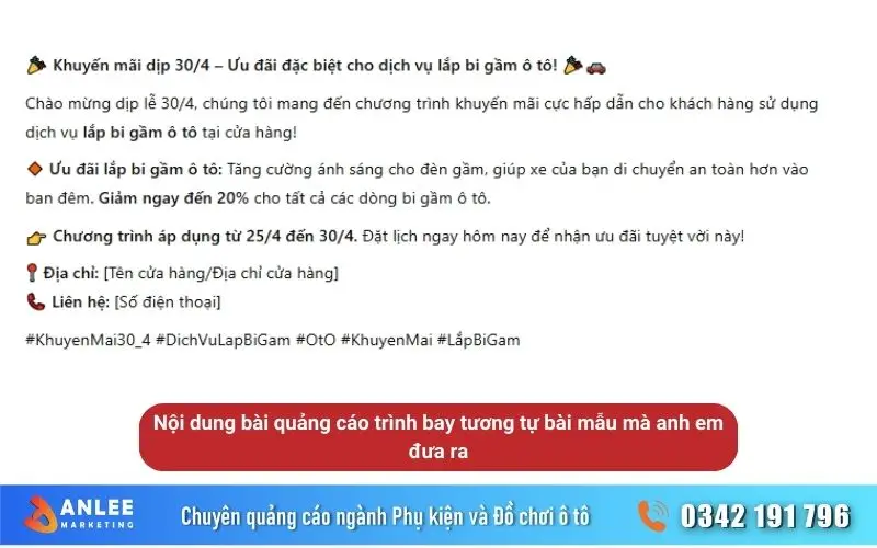 Các yếu tố anh em cần ChatGPT trả lời mà có trong ví dụ thì đều được viết lại tương tự. Đây là một trong các yếu tố giúp hỏi ChatGPT hiệu quả hơn