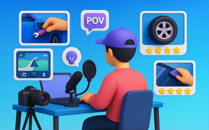 Ưu và nhược điểm của xây kênh bằng video không lộ mặt 9 Xây kênh tiktok bằng quay video không lộ mặt đang được nhiều anh em trong ngành phụ kiện ô tô áp dụng và có kết quả tốt